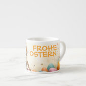 Frühlingsgrüß vom Osterhasen Espressotasse (Vorderseite Rechts)