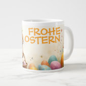 Frühlingsgrüß vom Osterhasen Jumbo-Tasse (Vorderseite Rechts)