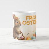 Frühlingsgrüß vom Osterhasen Jumbo-Tasse (Vorderseite)