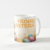 Frühlingsgrüß vom Osterhasen Kaffeetasse (VorderseiteRechts)