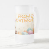 Frühlingsgrüß vom Osterhasen Mattglas Bierglas (VorderseiteRechts)