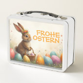 Frühlingsgrüß vom Osterhasen Metall Brotdose (Rückseite)