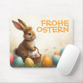 Frühlingsgrüß vom Osterhasen Mousepad (Mit Mouse)