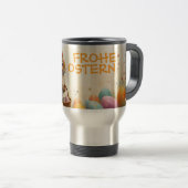 Frühlingsgrüß vom Osterhasen Reisebecher (VorderseiteRechts)