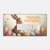 Frühlingsgrüß vom Osterhasen Schreibtischunterlage (Tastatur & Maus)