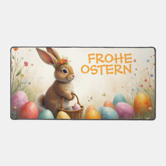 Frühlingsgrüß vom Osterhasen Schreibtischunterlage