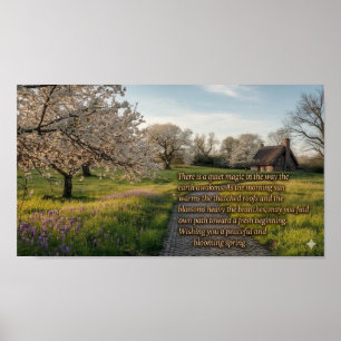 Frühlingsgrüße Poster