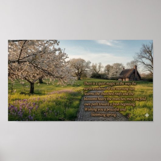 Frühlingsgrüße Poster (Vorne)