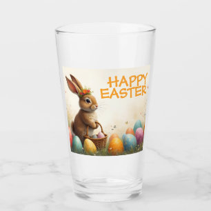 Frühlingsgrüße vom Osterhasen Glas