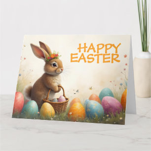 Frühlingsgrüße vom Osterhasen Karte