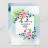 Frühlingsgrusskarte Feiertagskarte (Vorne/Hinten)