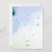 Frühlingsgrusskarte Feiertagskarte (Rückseite)