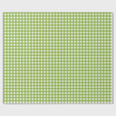 Frühlingshaft hellgrüner Gingham Geschenkpapier (Flach)