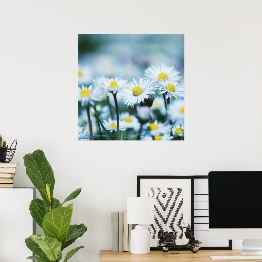 Frühlingshafte Blume Poster (Heimbüro)