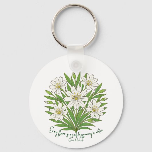 Frühlingshafte Blumenstimmung Schlüsselanhänger (Vorderseite)
