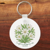 Frühlingshafte Blumenstimmung Schlüsselanhänger (Vorderseite)