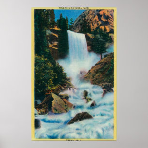 Frühlingshafte Fälle bei YosemiteYosemite, CA Poster
