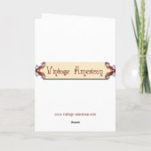 Frühlingshafte FälleVintage Yosemite-Gruß-Karte Karte (Rückseite)