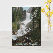 Frühlingshafte FälleVintage Yosemite-Gruß-Karte Karte (Gelbe Blume)