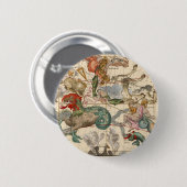 Frühlingshaftes Äquinoktikum Button (Vorne & Hinten)