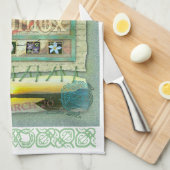 Frühlingshaftes Äquinoktikum-Geschirrtuch Geschirrtuch (Viertel Falte)