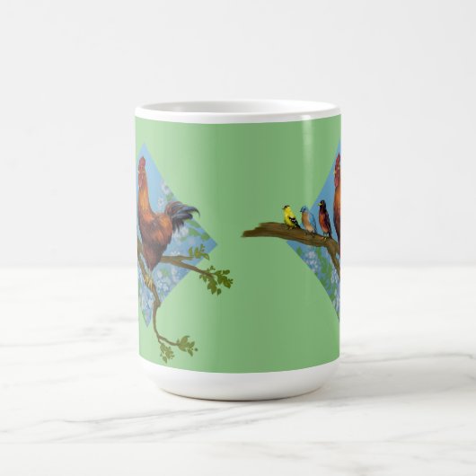 Frühlingshähnchen Kaffeetasse (Mittel)