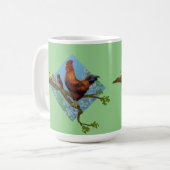 Frühlingshähnchen Kaffeetasse (Vorderseite Links)