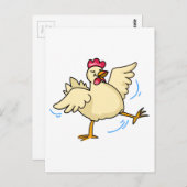 Frühlingshähnchen Postkarte (Vorne/Hinten)