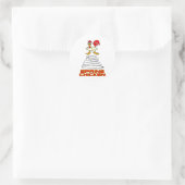 Frühlingshähnchen Runder Aufkleber (Tasche)