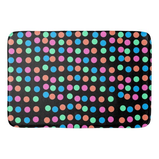 Frühlingshai auf schwarz badematte (Vorderseite)