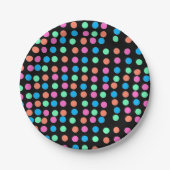 Frühlingshai auf schwarz pappteller (Vorderseite)