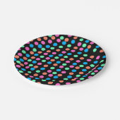 Frühlingshai auf schwarz pappteller (Schrägansicht)