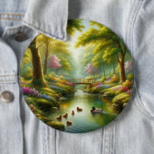 Frühlingshai mit Enten/Blume Button (Beispiel)