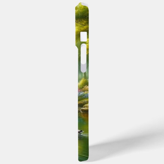 Frühlingshai mit Enten/Blume Case-Mate iPhone Hülle (Rückseite / Links)