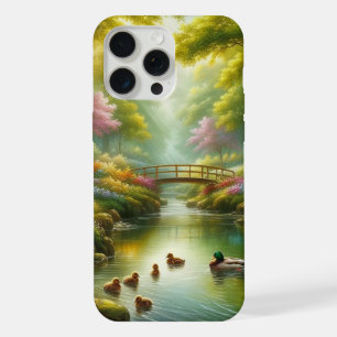 Frühlingshai mit Enten/Blume iPhone 15 Pro Max Hülle