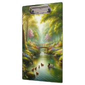 Frühlingshai mit Enten/Blume Klemmbrett (Links)