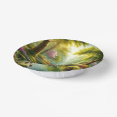 Frühlingshai mit Enten/Blume Pappteller (Gewinkelt)