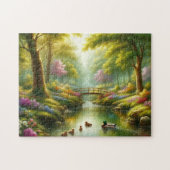 Frühlingshai mit Enten/Blume Puzzle (Horizontal)