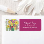 Frühlingshalber Blume Gelbe Daffodie und Rosa Adre (Insitu)