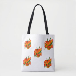 Frühlingsharmonie – Orange und gelbe Tulpen Tasche
