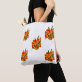 Frühlingsharmonie – Orange und gelbe Tulpen Tasche (Von Nahem)