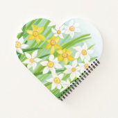 Frühlingshärten Herz geformt Notizblock (Rückseite)