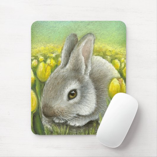 Frühlingshäschen Mousepad (Mit Mouse)