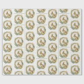 Frühlingshase im Kraut Geschenkpapier (Flach)