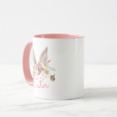 Frühlingshase Ohren | Frohe Ostern  Tasse (Vorderseite Links)