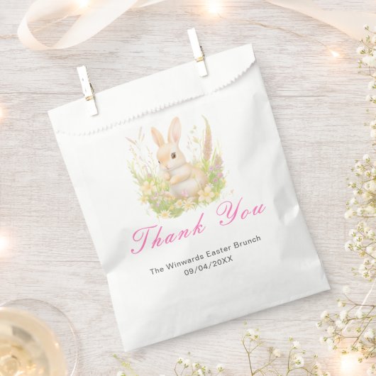 Frühlingshase Osterbrunch Geschenktütchen (Ausgeschnitten)