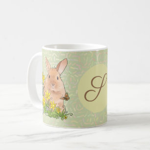 Frühlingshase, personalisiert kaffeetasse