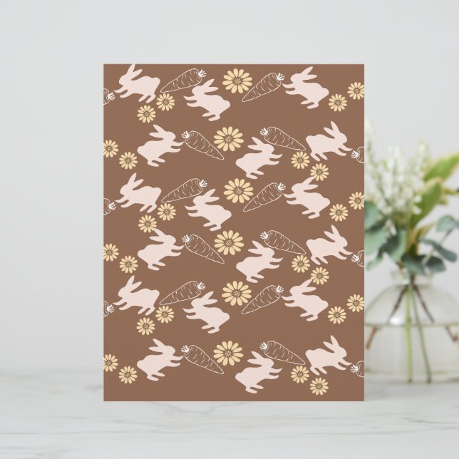Frühlingshase-Schrottpapier (Stehend Vorderseite)