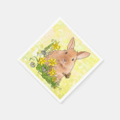 Frühlingshase serviette (Ecke)