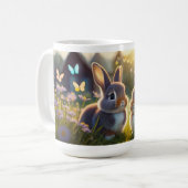 Frühlingshasen #1 Keramikbecher Kaffeetasse (Vorderseite Links)